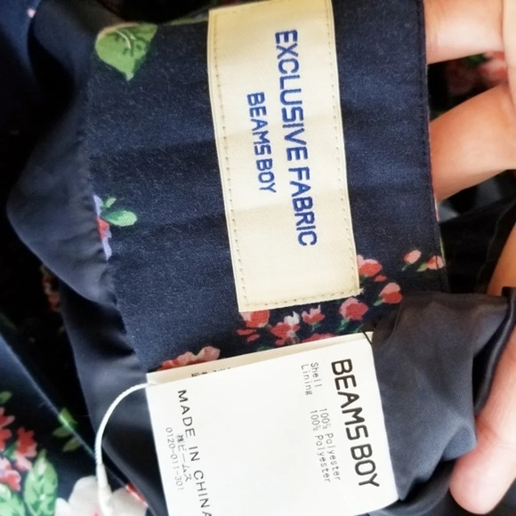 BEAMS BOY Japan Sleeveless‎ Floral Midi Dress Small - Picture 8 of 8